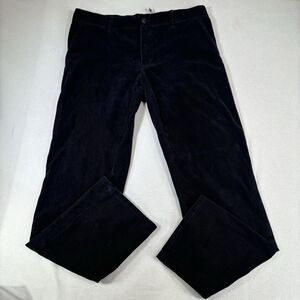 Vince 5 Pocket Stretch Corduroy Pants Men Size 36 Black Straight Leg Trouser